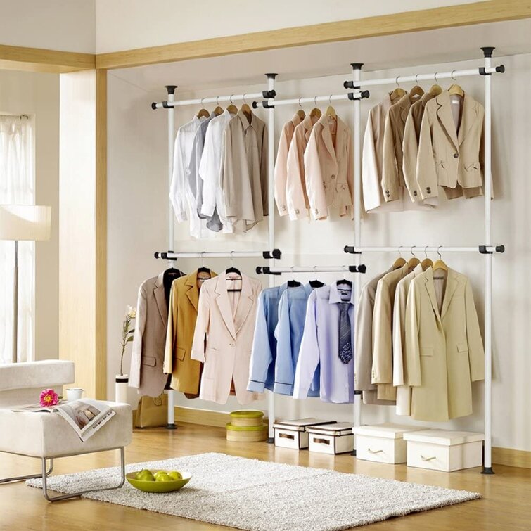 Floor to ceiling online clothes rack